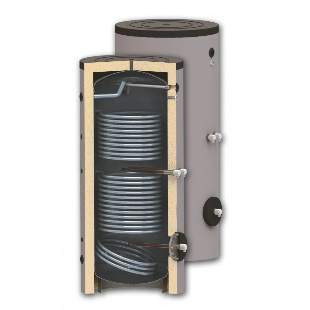 Estanque Acumulador ACS 1500 Litros con doble Serpentín Termic 1000 Litros